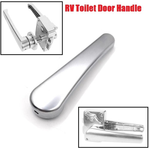 Silver plastic toilet door - plastic,