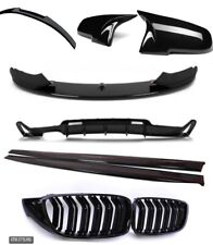 BMW F36 GRAN COUPE KIT 4 SERIES SPLITTER MIRROR SIDES GRILLES LIP SPOILER GLOSS