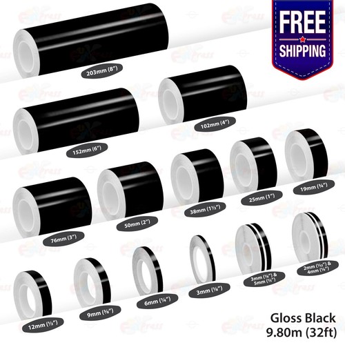Gloss black pin stripe car - gloss,