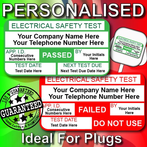 Pat test labels stickers - pat, labels/stickers