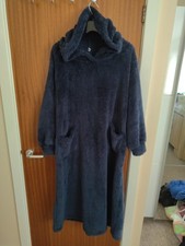 Women's Blue Fluffy Jumper Long Size 16