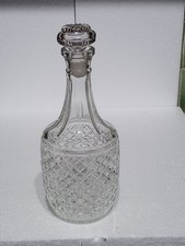 Vintage cut glass decanter - cut,