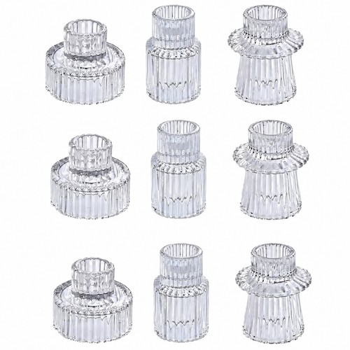 Pieces fluted base glass - 9,