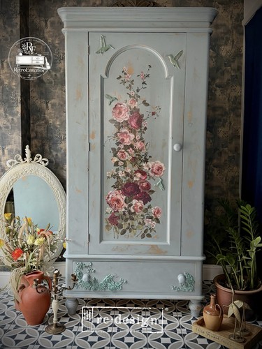 Vintage floral wardrobe - vintage,