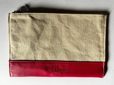Chloe canvas cotton pouch