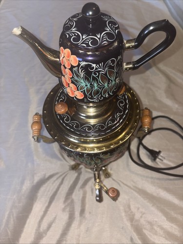 Vtg electric samovar - electric, painted