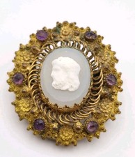 Victorian cameo brooch - victorian,