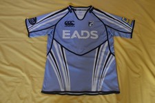 Cardiff Blues Rugby Shirt Mens Large (L) 2011/2012 Home Shirt Canterbury VGC