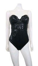 Vintage Dior CD Black Sequin Swimsuit 1990s Size FR 42 De 40 Uk 12 14 Us 10 12