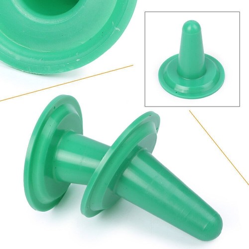 Green plastic inflaion - plastic, plug