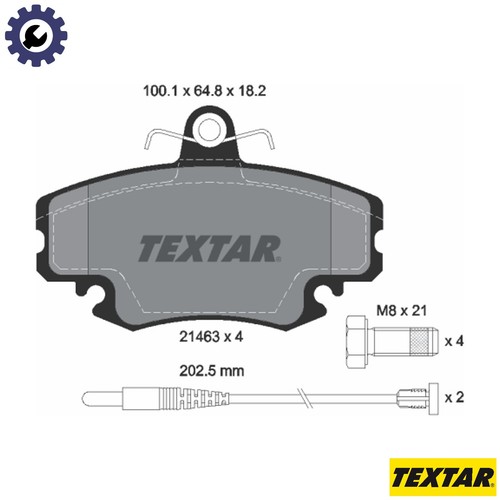 Brake pad set disc - disc,