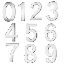 3D Silver Self-Adhesive House