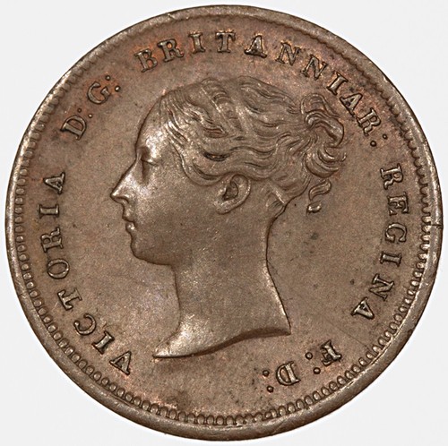 1847 half farthing victoria - half,