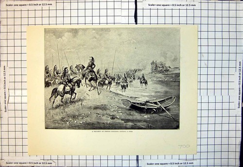 Old antique print regiment - old,