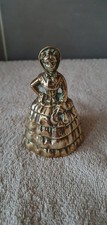 Vintage Brass Bell Crinoline Lady
