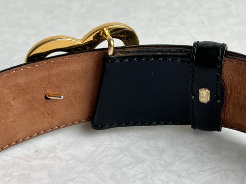 Moschino black leather gold - moschino,