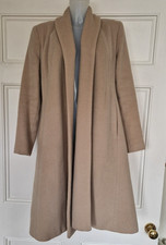 Amanda Wakeley wool mohair cream coat Size 14