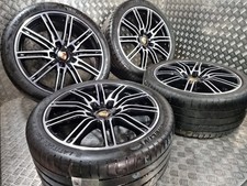 Genuine OEM Porsche Cayenne 957 958 21" Alloy Wheels & Tyres Turbo GTS Sport Ed