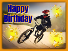 A5 Happy Birthday BMX Bike