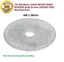 10x M8 38mm LARGE REPAIR PENNY