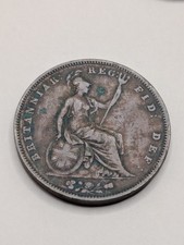 1855 Penny - Victoria British Copper Coin