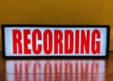 RECORDING Light Box with Remote Control for Music Studio, Podcast, Radio etc.