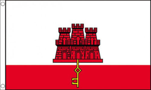 Gibraltar flag 3 - gibraltar, 3'