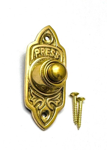 Polished brass minister bell - brass,