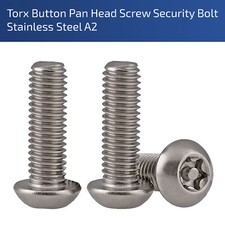 M3 M4 M5 M6 M8 M10 SECURITY TORX BUTTON HEAD BOLTS STAINLESS STEEL DIN 7830