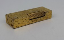 Vintage Dunhill Swiss-Made Gold-Plated Lighter – Textured Bark Finish