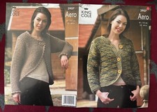 Pre-owned Knitting Pattern- King Cole 2957 - Ladies’ Bolero Jacket - 32-44” Aero