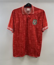 Wales Home Football Shirt 1990/92 Adults Large Umbro B28
