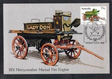 S2243 Australia ASPC150 1983 Fire Engine Maxicard postcard