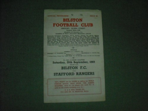 Bilston stafford rangers - bilston, v