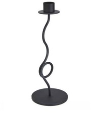 Set Of 2 Metal Curly Candle