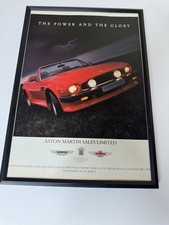 Framed Original Aston Martin Vantage Volante Magazine Advert Man Cave Wall Art