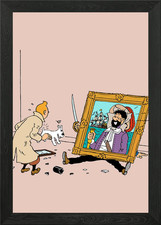 tintin frame down Framed Wall