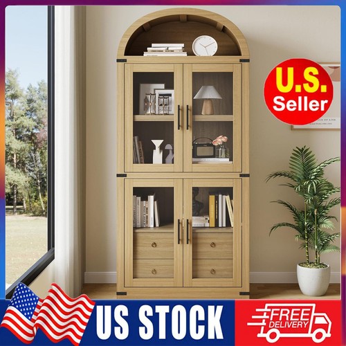 Arched bookcases wooden - arched,
