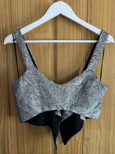 Zara women silver sequin - women's,