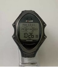 Polar Men RS400 Heart Rate Monitor 46mm Resin Quartz Digital Watch 7 3/4"