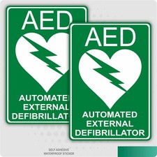 2 x Defib Defibrillator AED