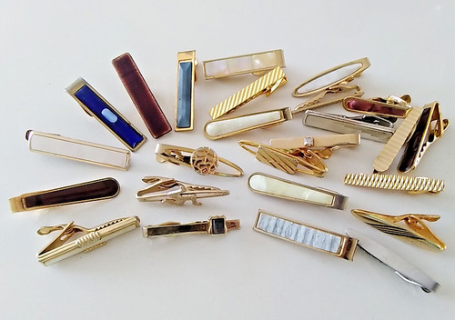 Vintage tie clips - vintage,