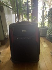 Swiss Gear Brand Grey Soft Sided Expandable Telescopic Suitcase With Wheels