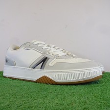 Lacoste Trainers Size 9 Men's White Leather Pop Casual Outdoor Running Shoes