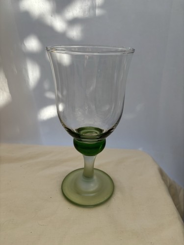 Green stem wine glass inch - wine, 7