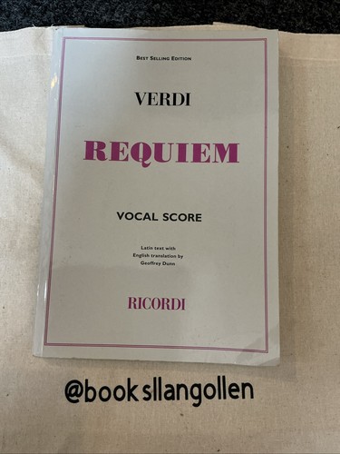 Verdi requiem vocal score for - vocal,