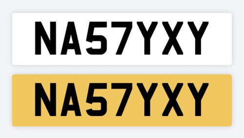 Nasty private number plate - private,