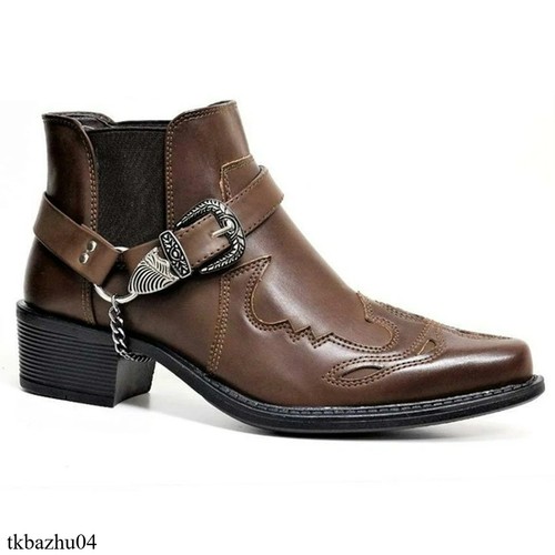 Mens cowboy boots - western, slip