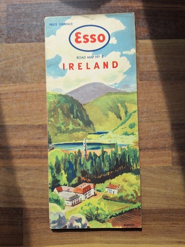 Vintage esso petrol folding - vintage,