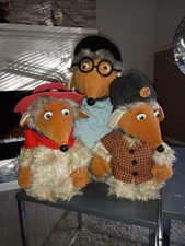 Vintage Wombles Plush Toy Set of 3 - Barnardo's, First Love, Rare Collectables!